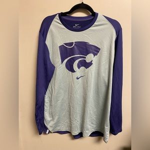Kansas State Wildcats sz Large Men Nike Drifit Long sleeve